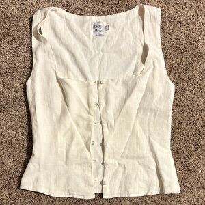 Princess Polly Cream Button-Up Top